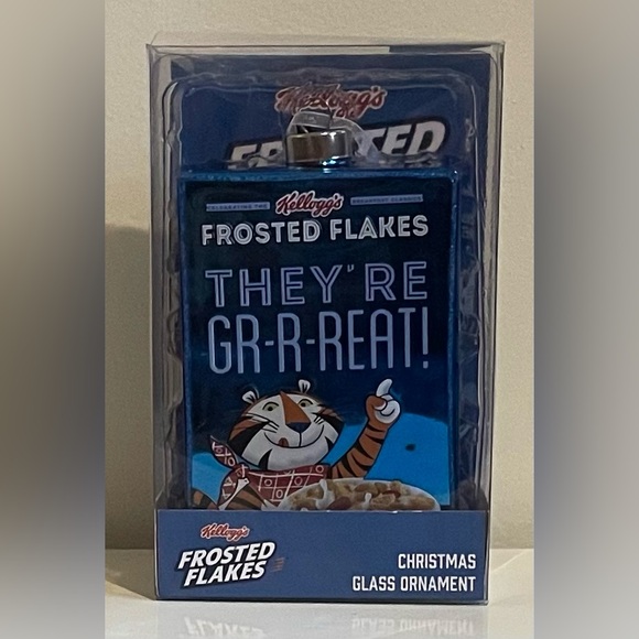 Kat + Annie 5.0” Frosted Flakes Ornament Tony The Tiger Kelloggs Tree Ornaments - Picture 1 of 7